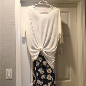 BNWT White high-low Tunic
